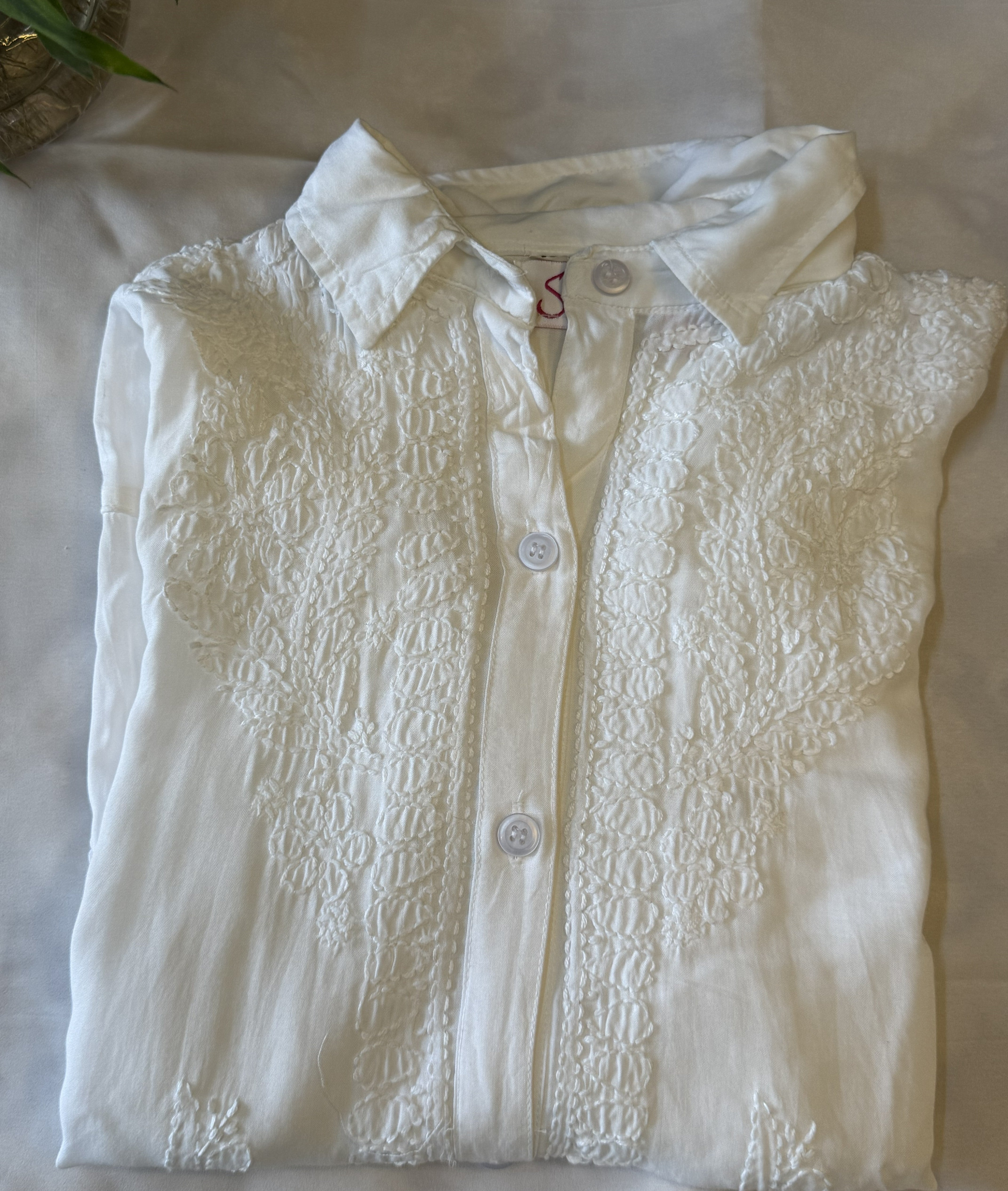 Pure Modal Handcrafted Chikankari Shirt