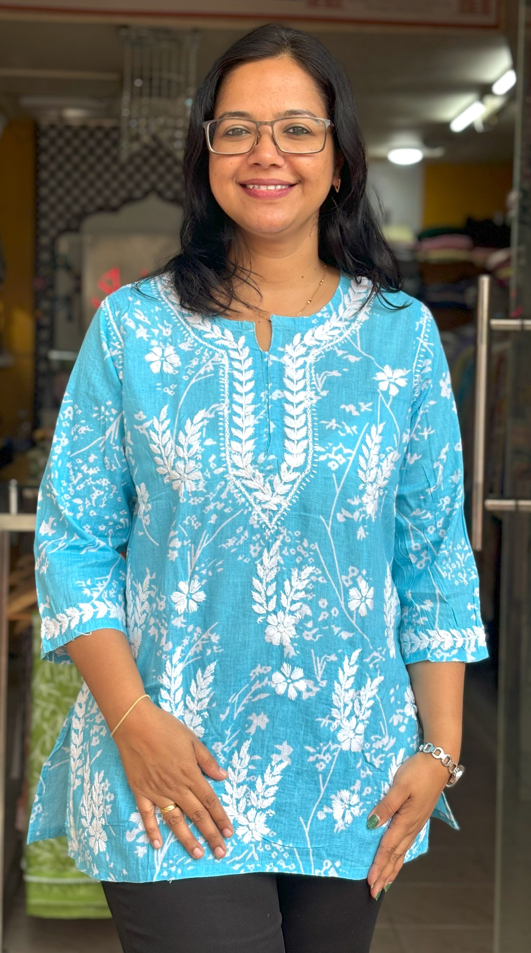 Rihana- Mulmul Short Kurtis