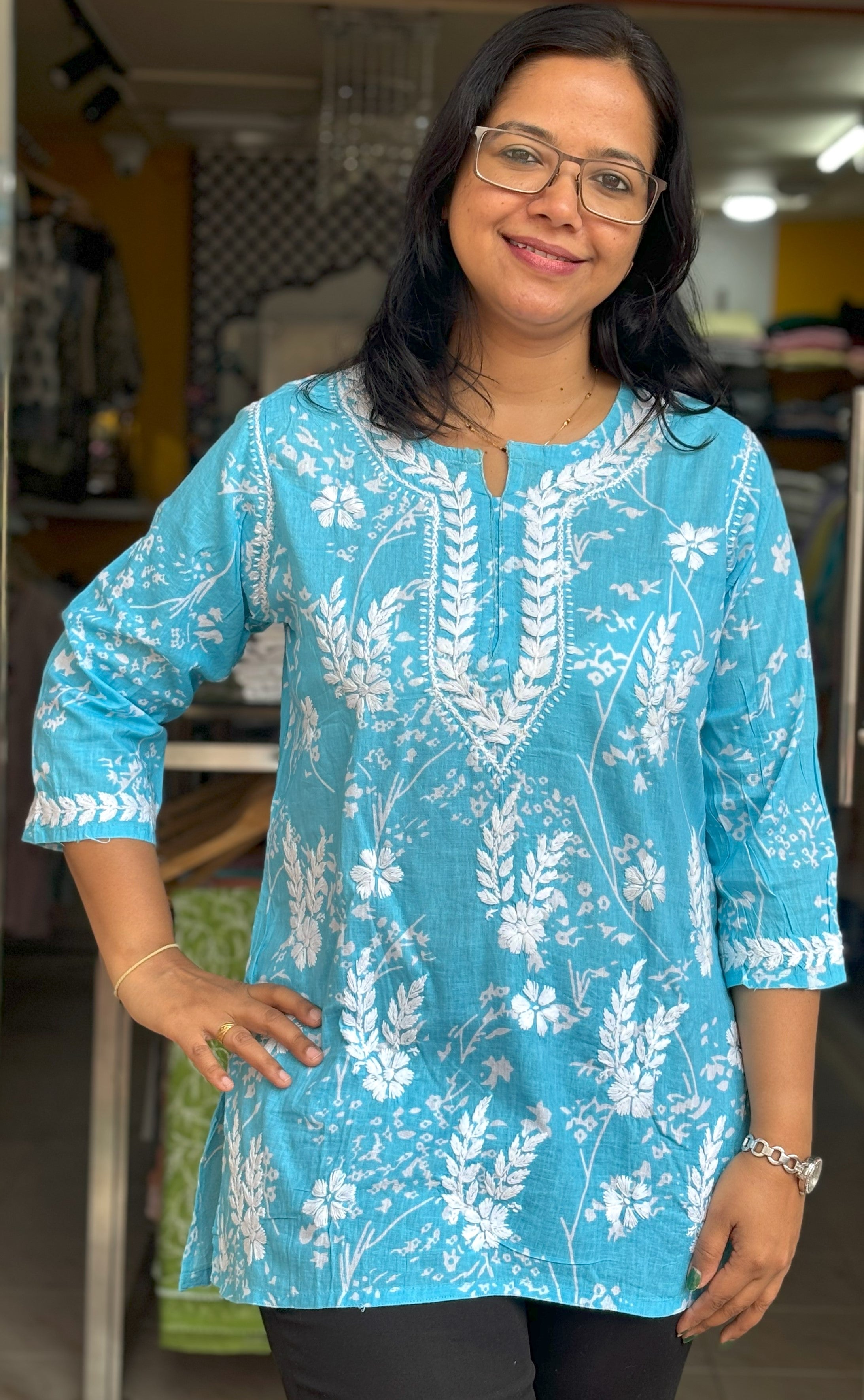 Rihana- Mulmul Short Kurtis