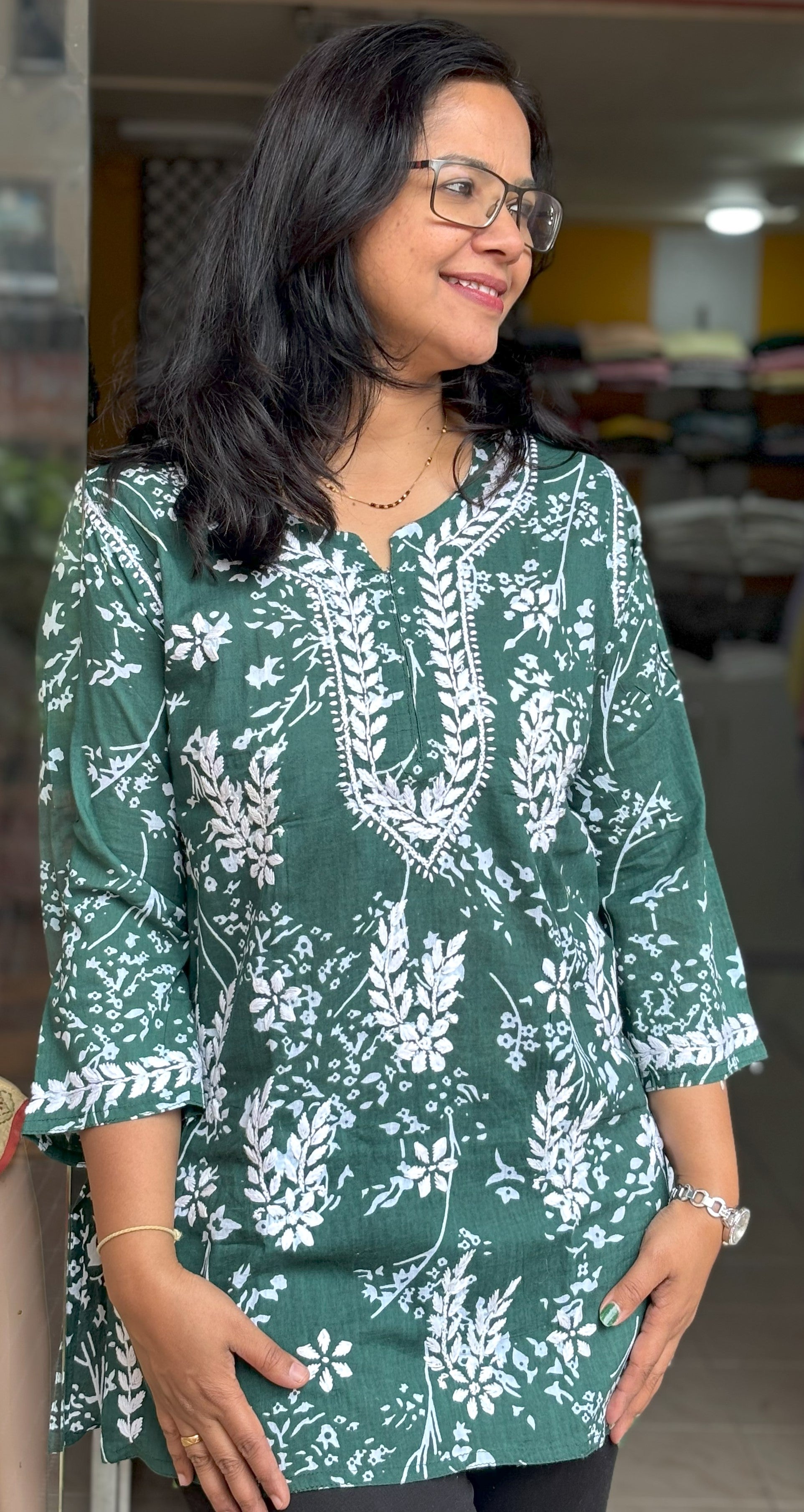 Rihana- Mulmul Short Kurtis