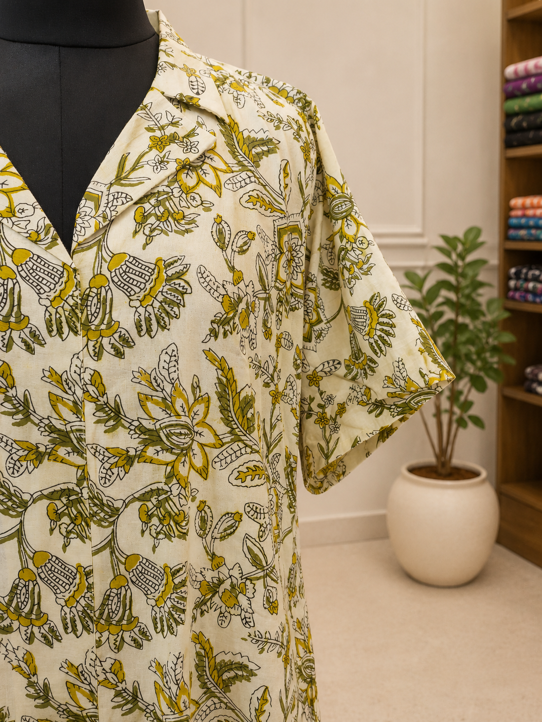 Pure Kalamkari Hand block Print One-Piece