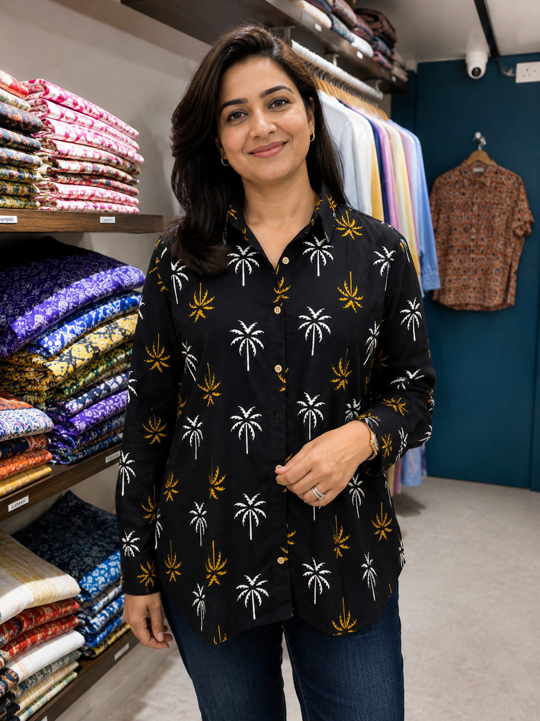 Pure Hand block Print Cotton Shirts