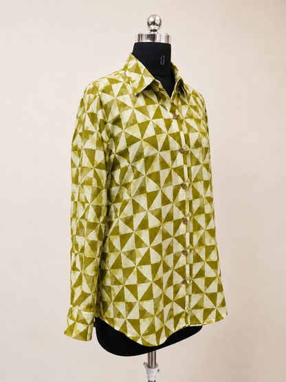 Pure Hand block Print Cotton Shirts