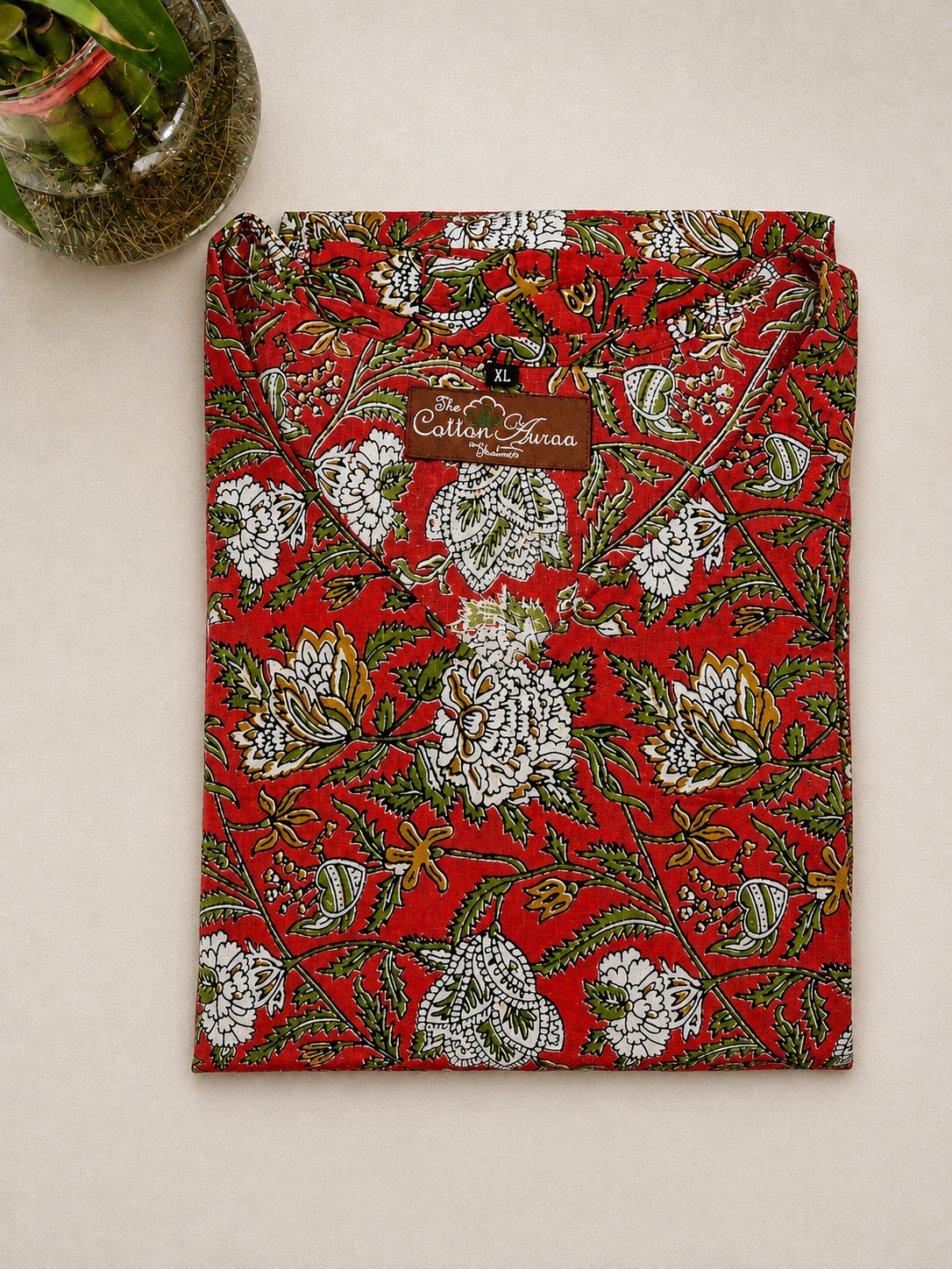 Pure Kalamkari Hand block Print Cotton One-Piece