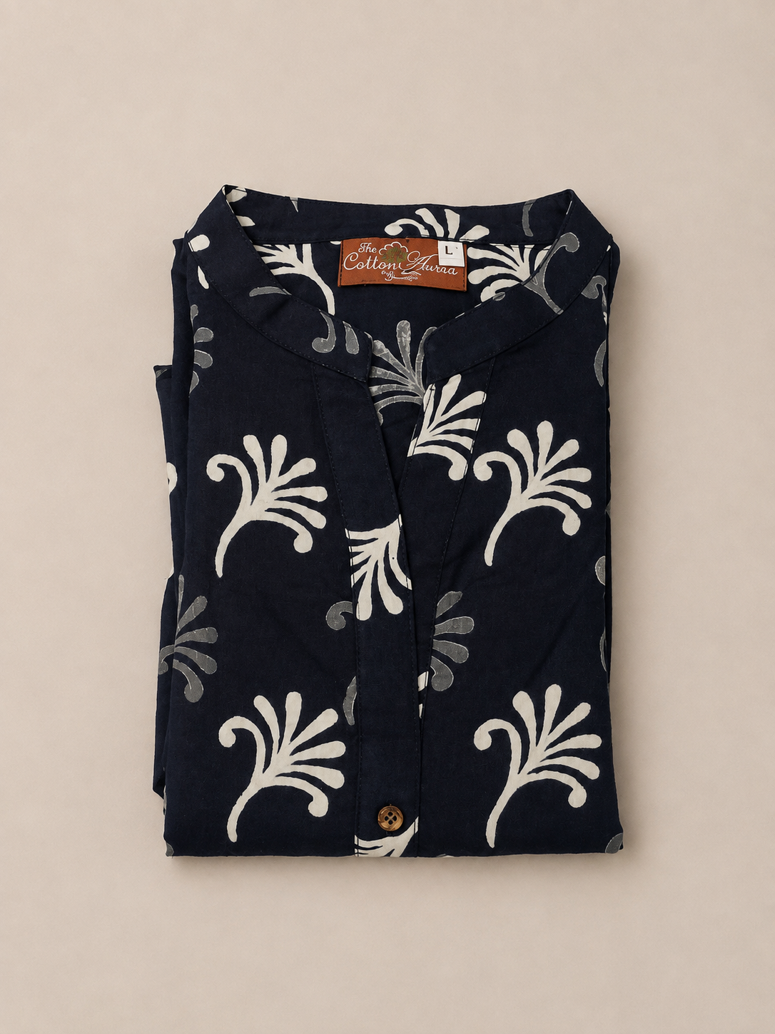 Pure Dabu Hand block Print One-Piece