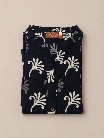 Pure Dabu Hand block Print One-Piece