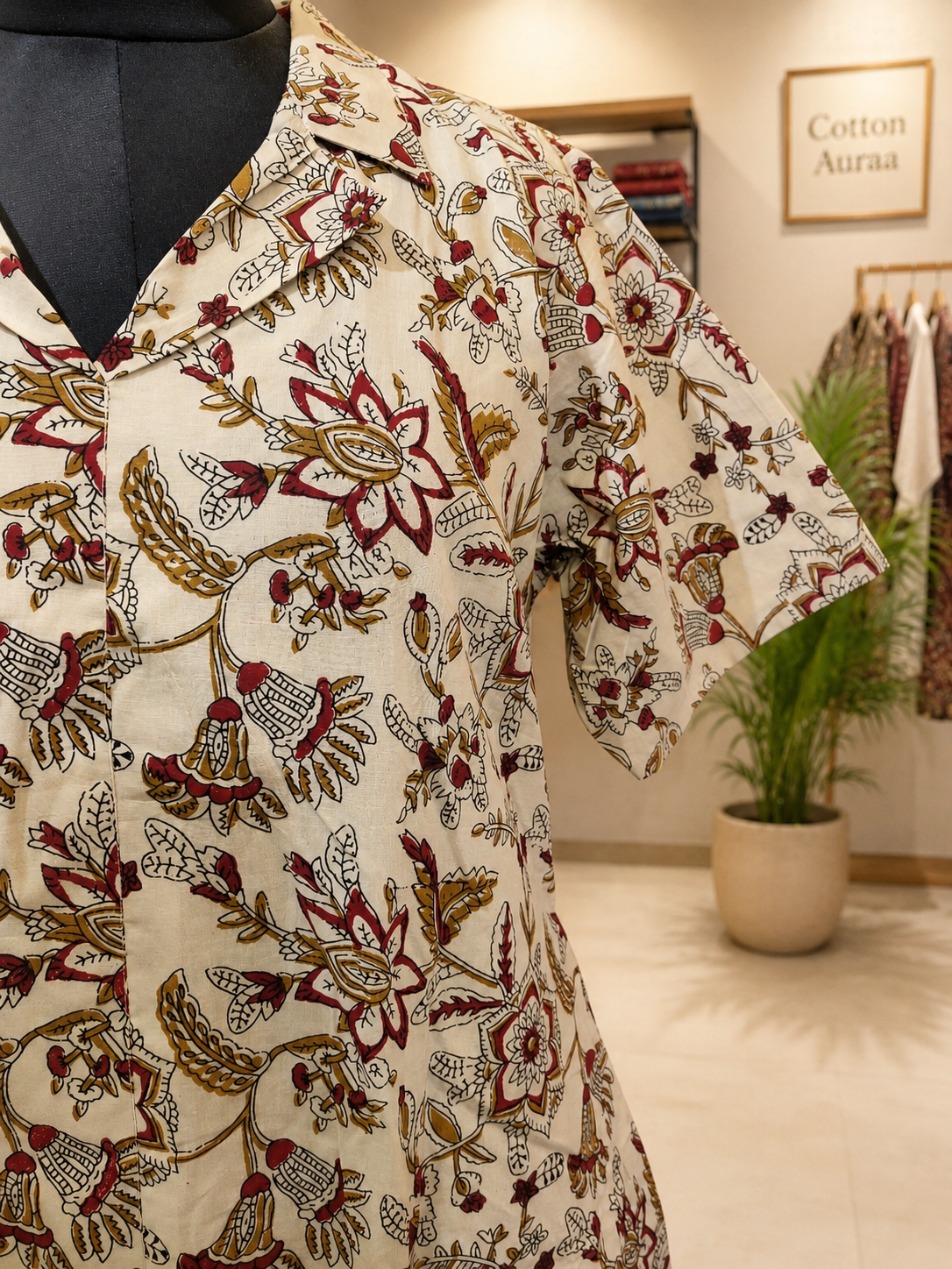 Pure Kalamkari Hand block Print One-Piece