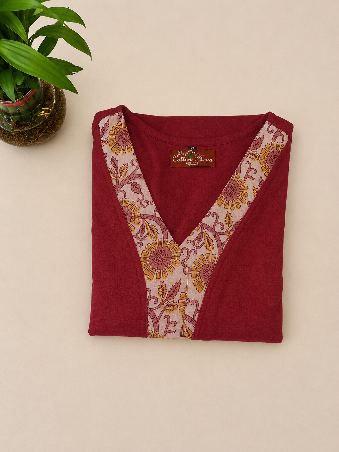 Pure Handblock Print Cotton A-Line One-Piece