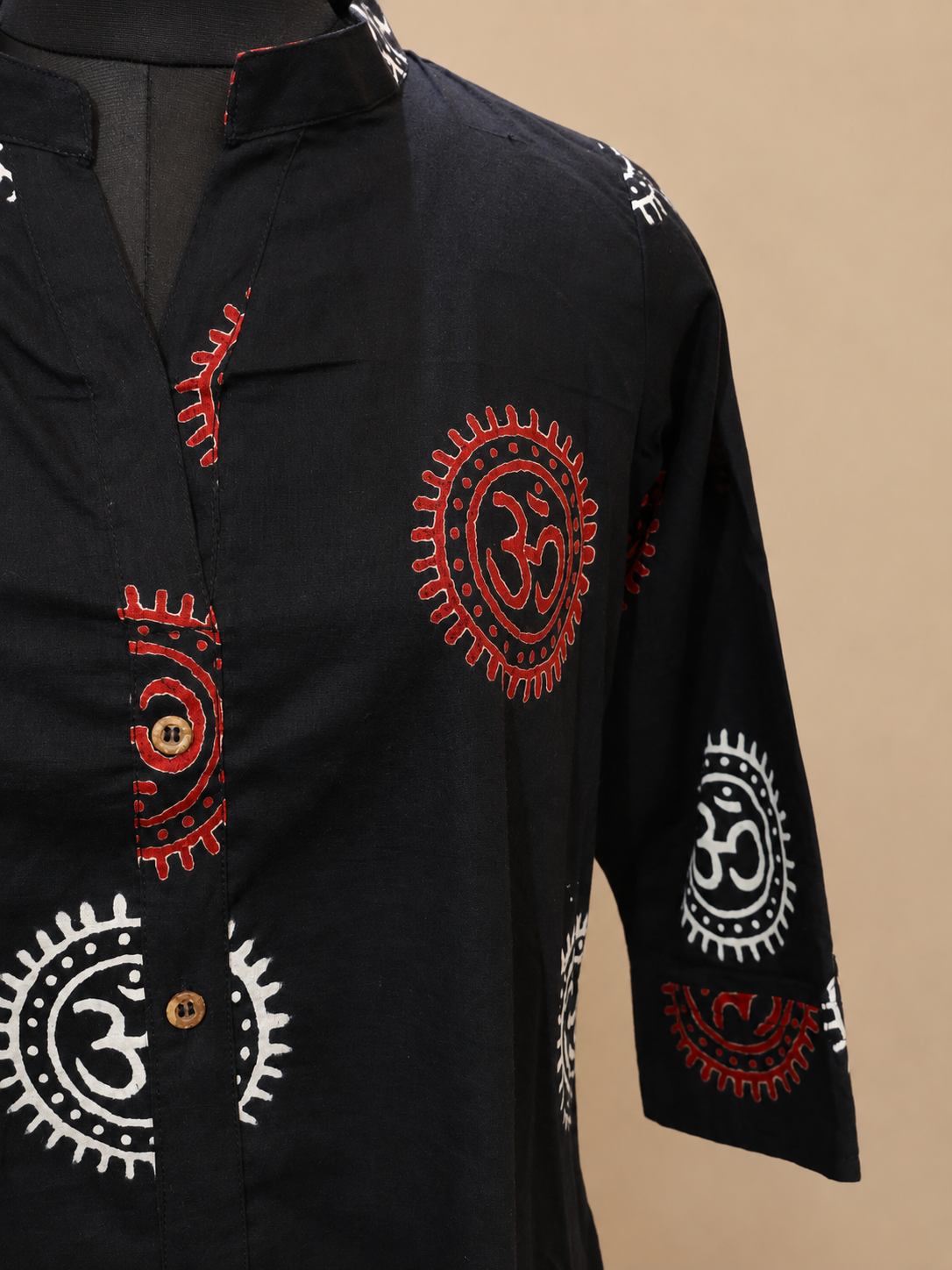 Pure Dabu OM print Hand block One-Piece