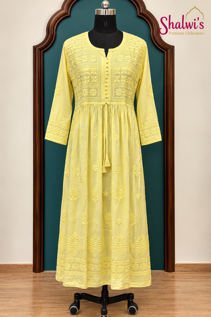 Pure Dyeable Modal Frock-Style Kurti / One-Piece