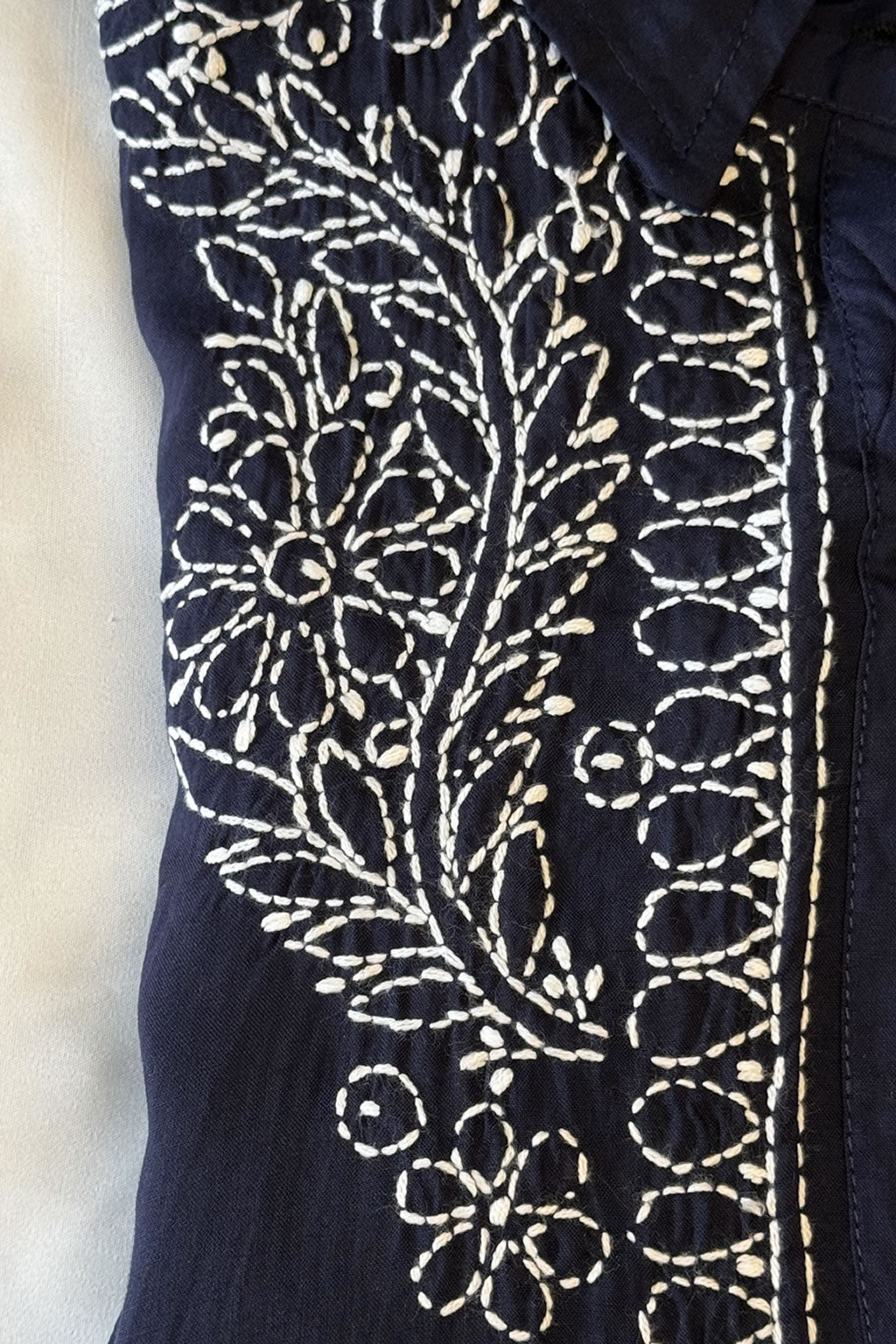 Pure Modal Handcrafted Chikankari Shirt